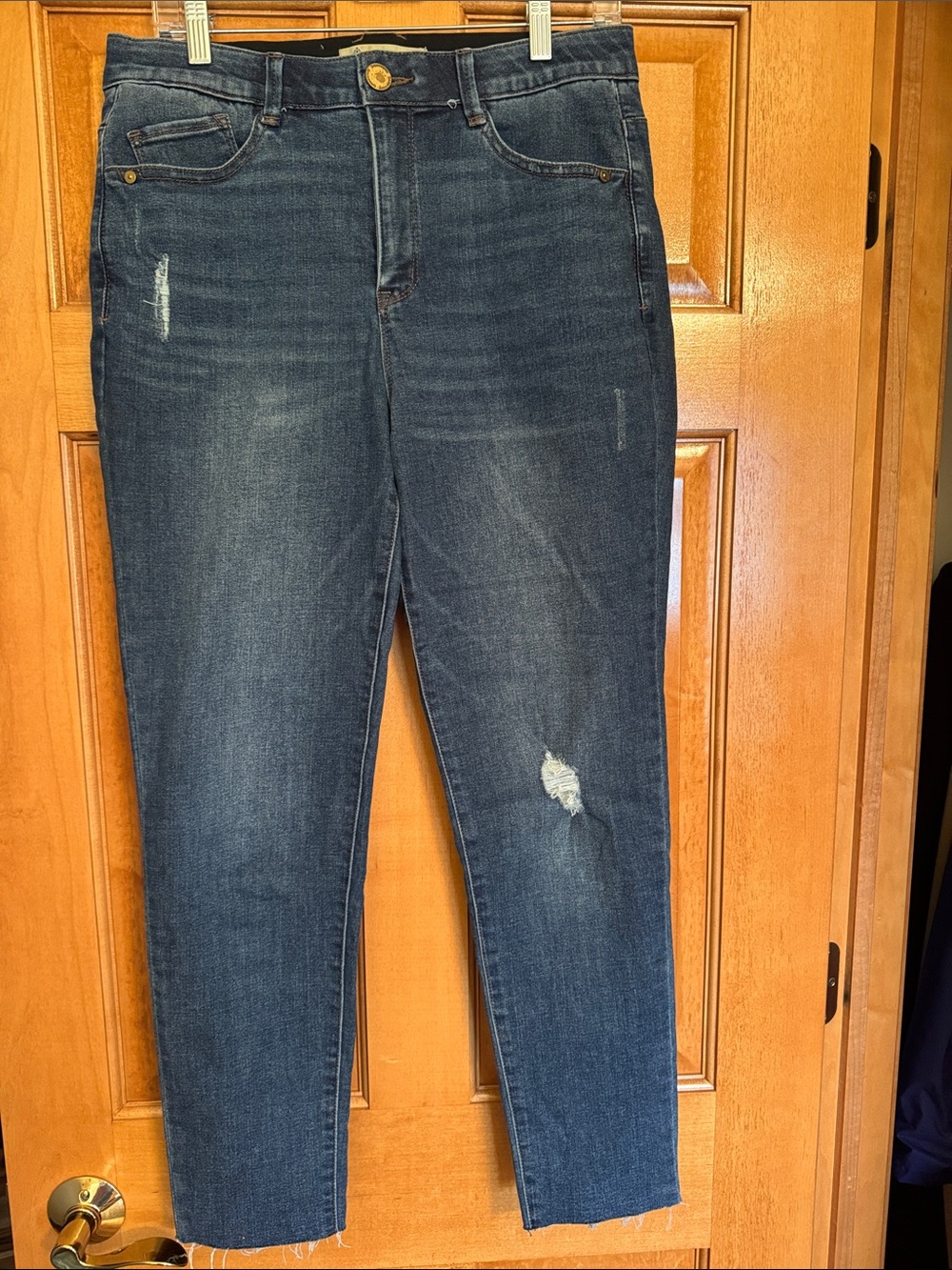 NWOT Democracy Women's Dark Blue Straight Leg Jeans - Size 10